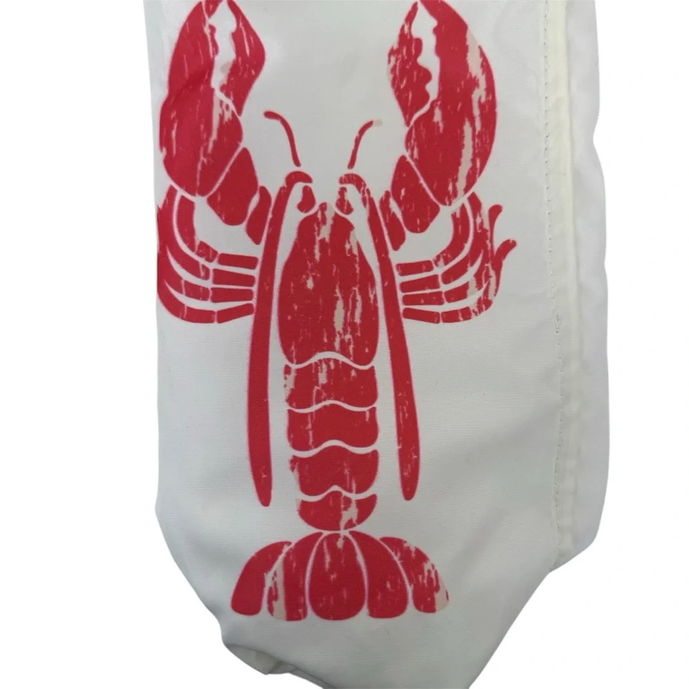 Sea Bags of Maine Lobster recycled sail wine bag red & white one of a kind 🦞RARE - Picture 7 of 11